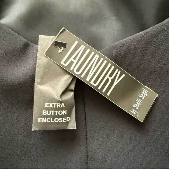 LAUNDRY BY SHELLI SEGAL NWT Black Halter Dress Cocktail Size 12 - Picture 5 of 8